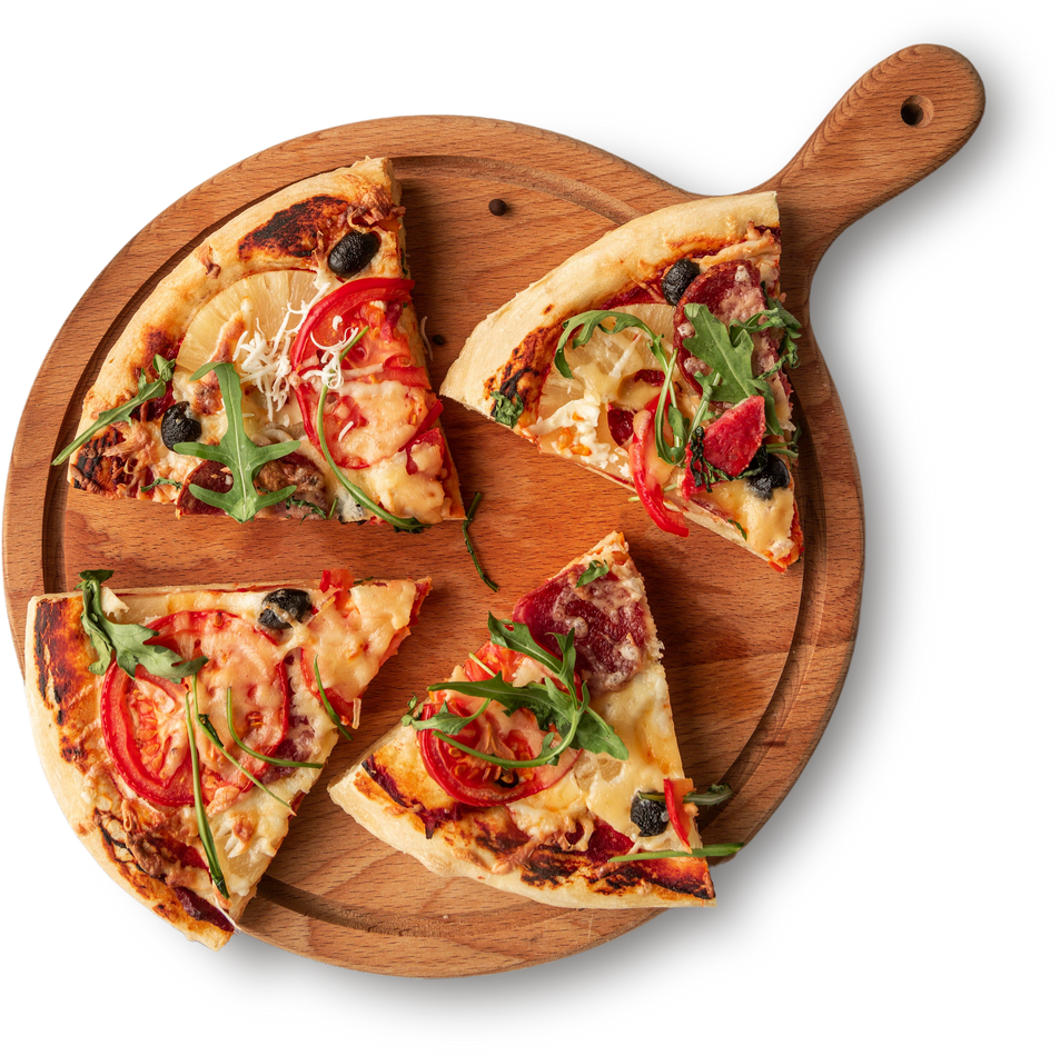 Pizza Isolated on White